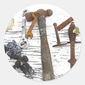 Verktyg Round Sticker Runt Klistermärke