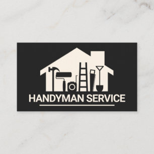 Verktyg Silhouette-Handymannen hemma Visitkort