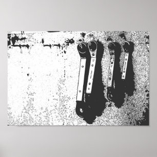 Verktyg Spanners Mechanical Industrial Feel Poster