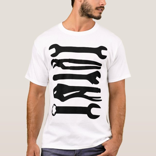 Verktyg - svart t-shirt (Framsida)