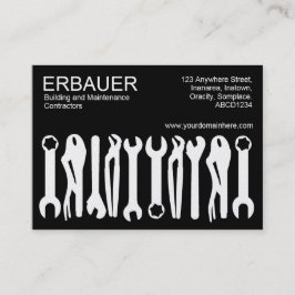 Verktyg - Svartvit (Guld) Visitkort