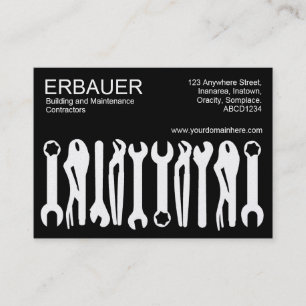 Verktyg - Svartvit (Guld) Visitkort