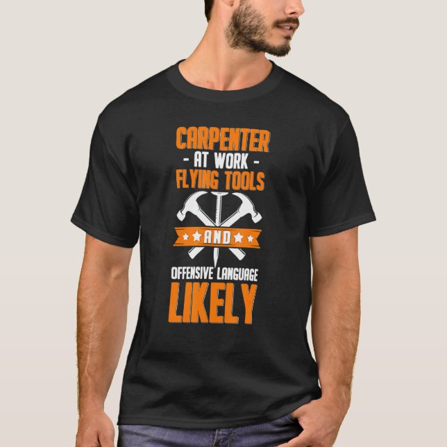 Verktyg-trädsarbetsplats för bärare t shirt (Framsida)