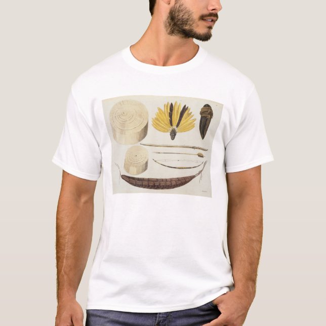 Verktyg, vapen och utensils av Puri och Botocudos Tee Shirt (Framsida)