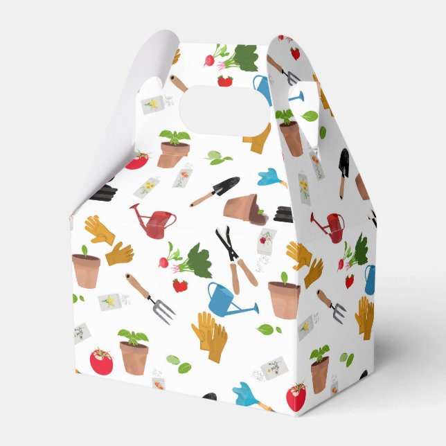  Verktyg växter Gardener Nursery Mönster Presentaskar (Framsidan Sidan)