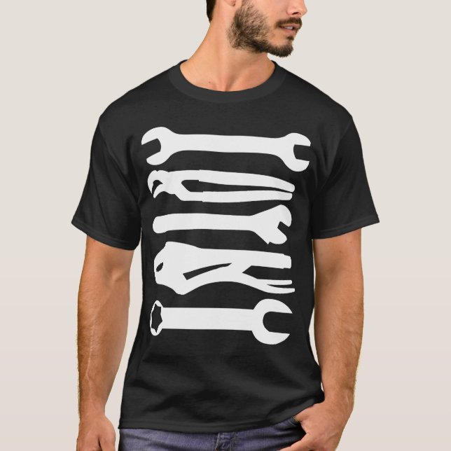 Verktyg - vit t-shirt (Framsida)