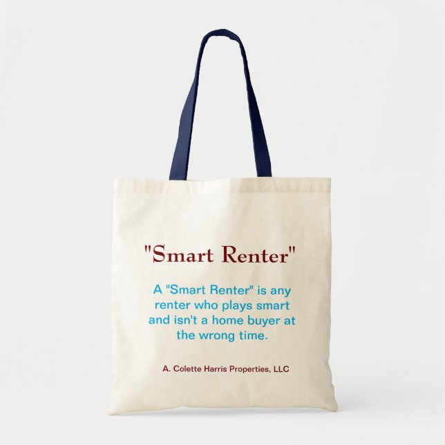 Verktyget Smart Renter - Design 1 Totala Bag Tygkasse (Framsidan)