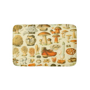 Verktyget Vintage Toadstool Antique Illustration Badrumsmatta