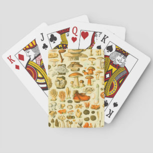Verktyget Vintage Toadstool Antique Illustration Casinokort