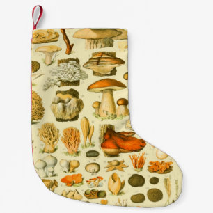 Verktyget Vintage Toadstool Antique Illustration Liten Julstrumpa
