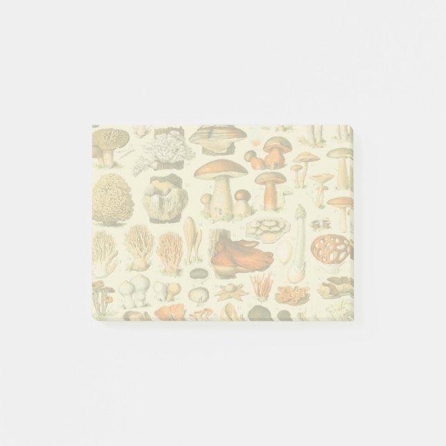 Verktyget Vintage Toadstool Antique Illustration Post-it Block (Framsida)