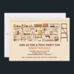 Verktygsbänk Inbjudningar<br><div class="desc">En stilig verktygsinbjudan perfekt för en bröllopsfest eller inflyttningsfest. (Bild). Kortet är lätt att anpassa med din text, teckensnitt och teckensnittsfärg. Inte exakt vad du letar efter? Alla våra produkter kan anpassas för att möta dina behov utan extra kostnad. Kontakta oss bara på askcottonlamb@gmail.com. Koordinerande produkter finns tillgängliga på begäran...</div>