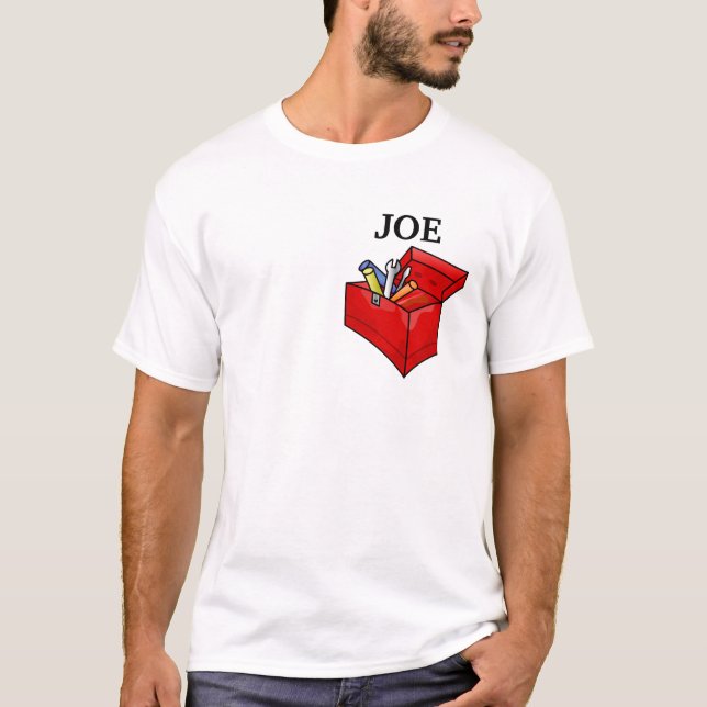 VERKTYGSFÄLTET "JOE" I HANDYMANNEN SHIRT-MALL T-SHIRT (Framsida)