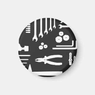 VerktygSilhouettemönster Magnet
