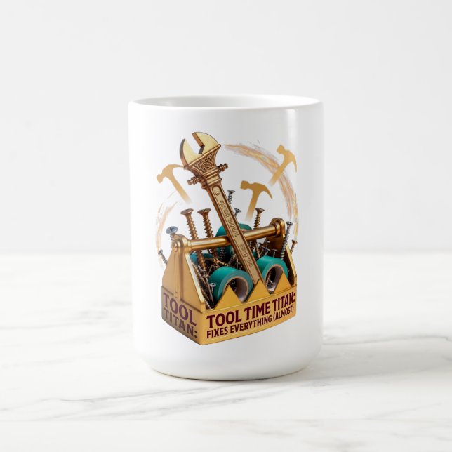 Verktygstid Titan T-shirt, rolig faderspresent Kaffemugg (Center)
