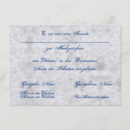 Vermählung Einladung zur Hochzeit Bekanntgabe Tilläggskort