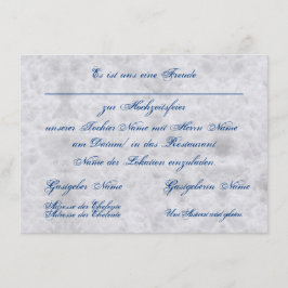 Vermählung Einladung zur Hochzeit Bekanntgabe Tilläggskort