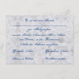 Vermählung Einladung zur Hochzeit Bekanntgabe Tilläggskort
