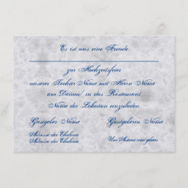 Vermählung Einladung zur Hochzeit Bekanntgabe Tilläggskort