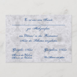 Vermählung Einladung zur Hochzeit Bekanntgabe Tilläggskort
