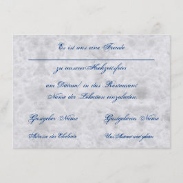 Vermählung Einladung zur Hochzeit Bekanntgabe Tilläggskort