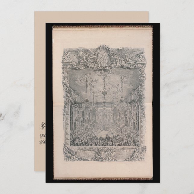 Vermählung – Gestaltbare Einladung zur Hochzeit Inbjudningar (Fram/baksida)