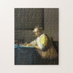 Vermeer A Dam Skriva Brev Pussel