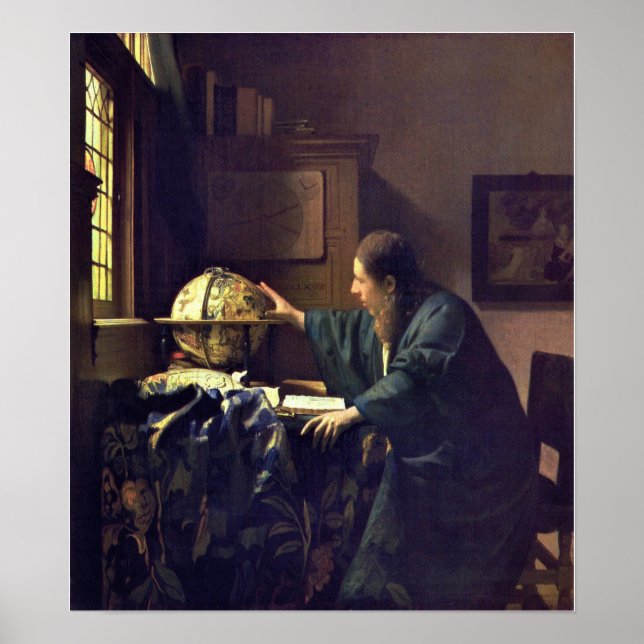 Vermeer - Astronomen 1668 (HQ) Poster (Framsidan)