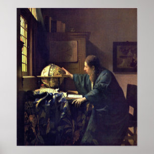 Vermeer - Astronomer 1668 (HQ) Poster