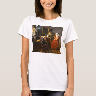 Vermeer exponeringsglaset av vin tee shirt