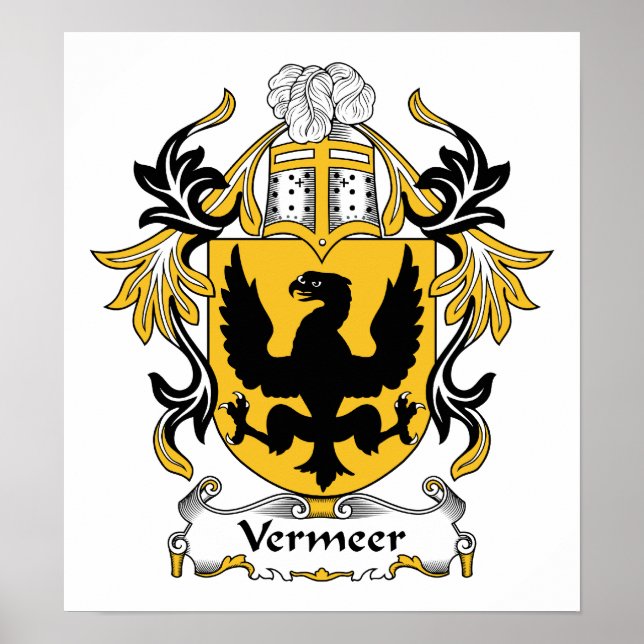 Vermeer Family Crest Poster (Framsidan)