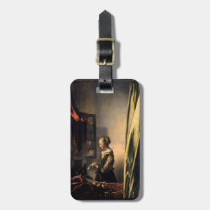 Vermeer - Flickor som läser Brev i ett öppet fönst Bagagebricka