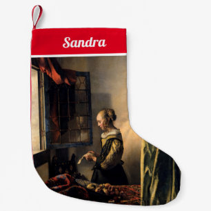 Vermeer - Flickor som läser Brev i ett öppet fönst Liten Julstrumpa