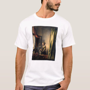 Vermeer - Flickor som läser Brev i ett öppet fönst T Shirt