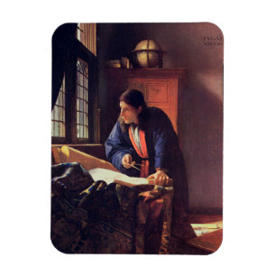 Vermeer Geograopher Masterbit Painting Magnet
