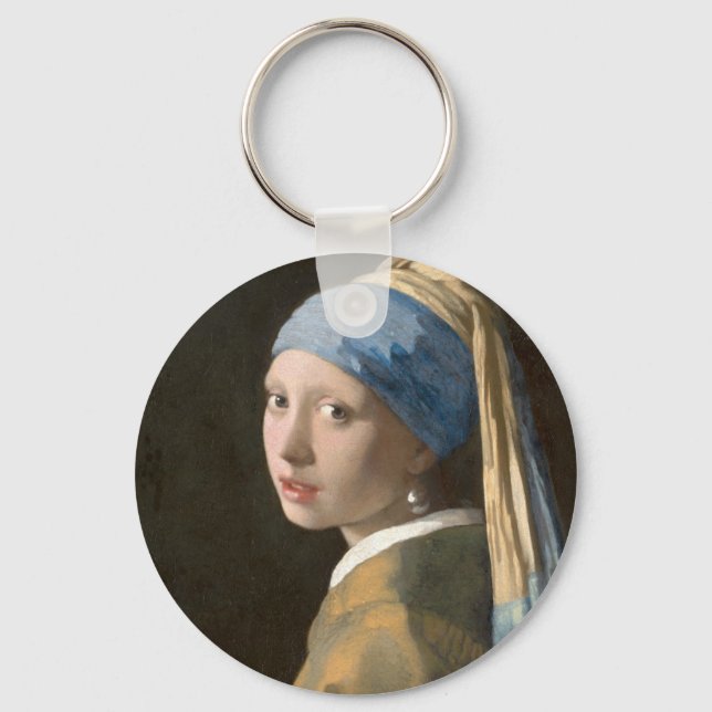 VERMEER Girl med Pearl Earring Nyckelring (Framsida)