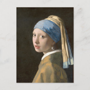 VERMEER Girl med Pearl Earring Vykort