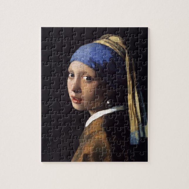 Vermeer Girl Pearl Earring Masterbit Painting Pussel (Vertikal)