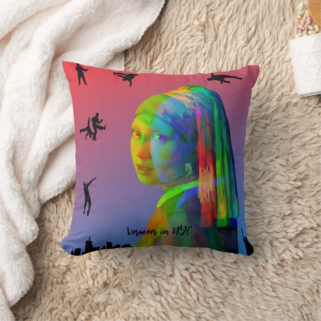 Vermeer i NYC Kudde (Filt)