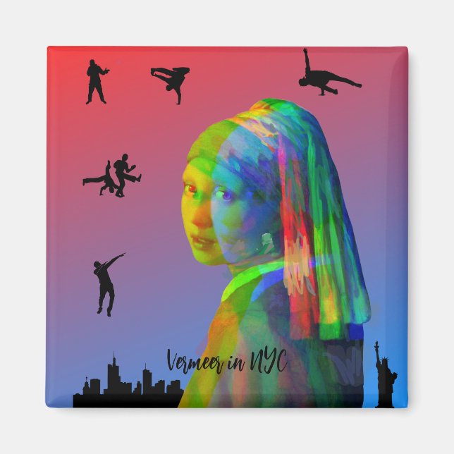 Vermeer i NYC Magnet (Framsidan)