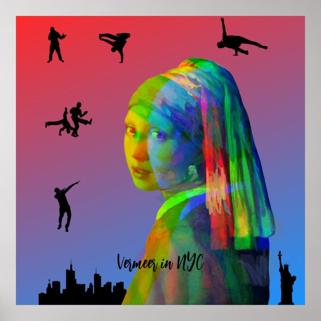 Vermeer i NYC Poster (Framsidan)