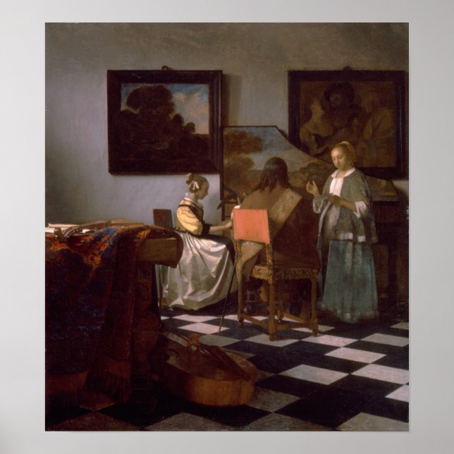 Vermeer - konserten 1666 poster (Framsidan)
