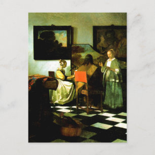 Vermeer: Konsertkonst Vykort