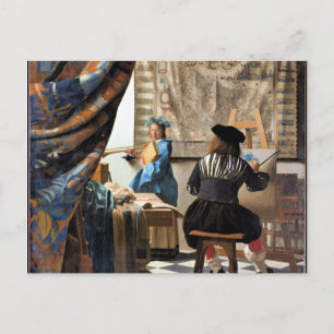 Vermeer - Konsten för målning Vykort