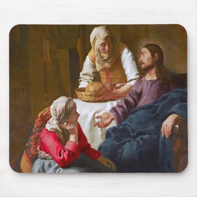 Vermeer - Kristus i huset Martha och Mary Musmatta (Framsidan)