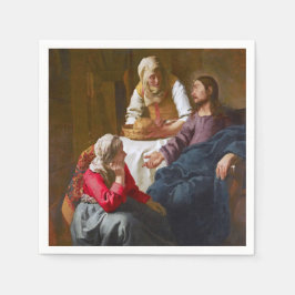 Vermeer - Kristus i huset Martha och Mary Pappersservett