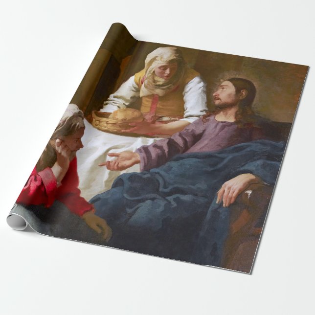Vermeer - Kristus i huset Martha och Mary Presentpapper (Utrullad)