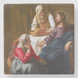 Vermeer - Kristus i huset Martha och Mary Stenunderlägg