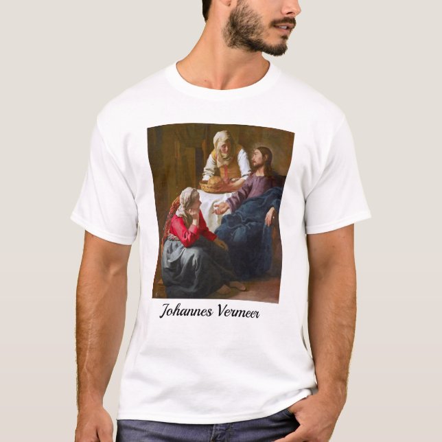 Vermeer - Kristus i huset Martha och Mary T Shirt (Framsida)