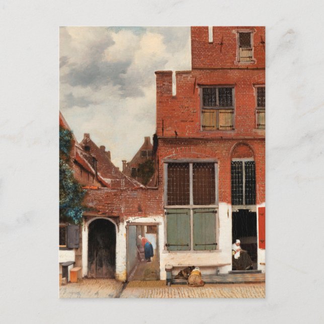 Vermeer - Little Street Vykort (Framsida)